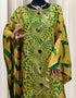 Muslim Abaya Dress in African Design with Loose Darts Pattern Printing